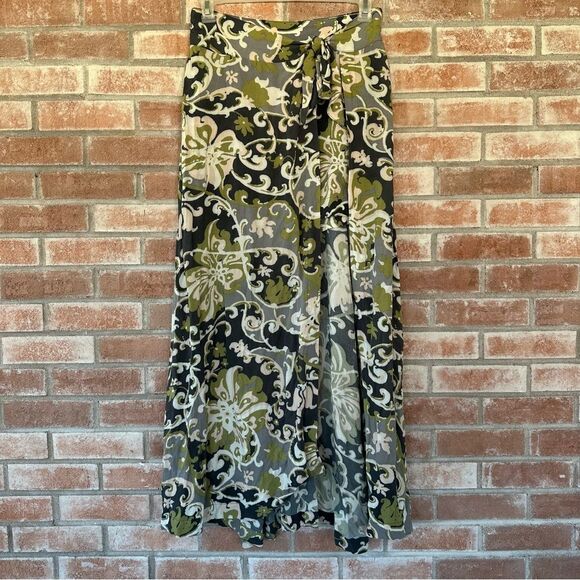 Free People Young Thing Maxi Mini Combo Wrap Skirt Women’s 6 Paisley Boho - Picture 3 of 10